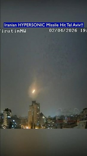 Iranian HYPERSONIC Ballistic Missile Hits Tel Aviv at Full Speed!!
