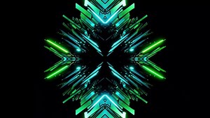 Download Stunning Abstract Design with Neon Graphics for free
