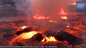 1.1K views · 35 reactions | The Hawaiian Volcano Observatory reports that lava fountain heights have decreased since the eruption onset on June 7, but remain up to about 30 feet high. The eruption at Kīlauea’s summit is occurring within a closed area of Hawai’i Volcanoes National Park. #Kilauea #volcano #Hawaii >> Update here: https://tinyurl.com/363e7jta VC/PC: USGS/HVO | MauiNow.com | Facebook