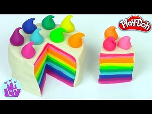 Ice Cream Cake Play Doh Videos for Children Rainbow Crafts for Kids educational Castle Toys