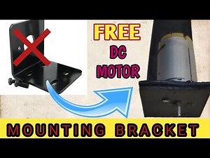 How to make DC motor mount bracket at home free | Mount for high torque DC motor |Zero cost mounting