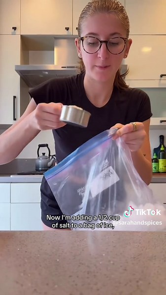 Crossing my fingers this works!! Saw @Katie Sanchez make the viral ice cream on a run & I had to see if I could make it dairy-free 🤭 1/2 cup dairy-free heavy cream 1/2 cup dairy-free milk 2 tbsp sugar 1/2 tsp vanilla extract 1/4 tsp salt Mix everything together in a bag, then place that bag into another bag with 4 cups of ice 1/2 cup salt. And now we go on a run and hope for the best 😅 #homemadeicecream #viralrecipe #dairyfree #dairyfreerecipes