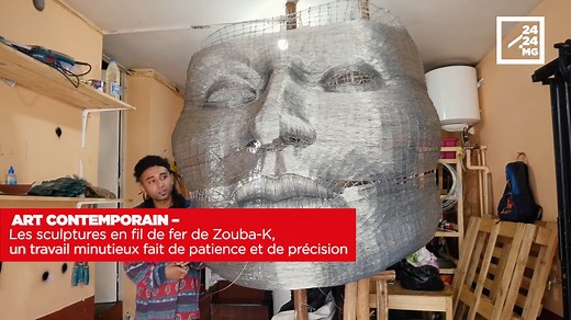 ART CONTEMPORAIN – Les sculptures en fil de fer de Zouba-K, un travail minutieux fait de patience et de précision. Avec de simples fils de fer et une pince, Zouba-k sculpte des visages gigantesques, des corps, des bras, des mains, d’un réalisme saisissant. Artiste authentique, le jeune homme a développé une technique propre à lui rendant uniques ses œuvres . | 2424.mg