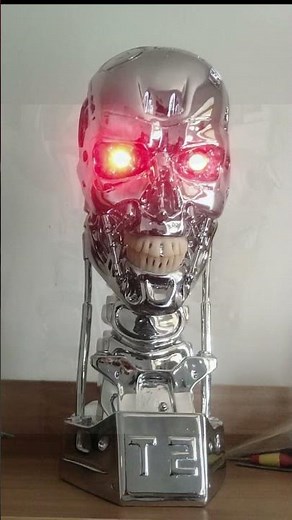 Sideshow T800 Terminator skull model 1:1 Terminator T2 bust standard version electroplating version