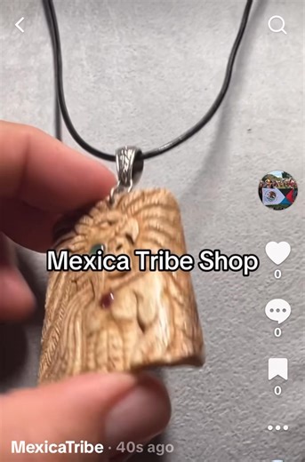 9.4K views · 236 reactions | Aztec or Mayan Eagle Warrior Pendant of bone and gems. Link in our info section. #mexica #mexican #mexico | Aztec Nation | Facebook