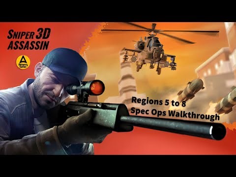 Sniper 3D | Regions 5 to 8 Spec Ops Walkthrough