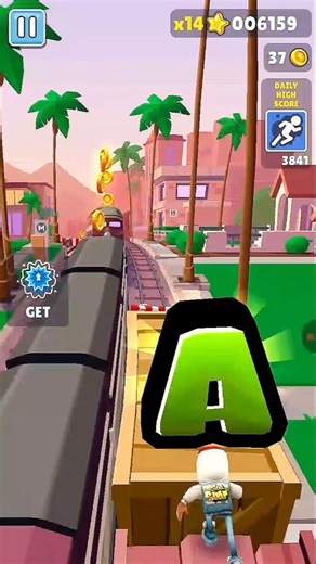 Collect ACTION Letters 🔥 | Subway Surfers #subwaysurfers #shorts #runx
