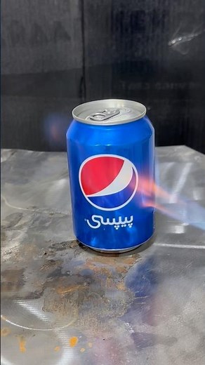 Heating a Pepsi Can Until It Explodes🔥🔥 #firetesting
