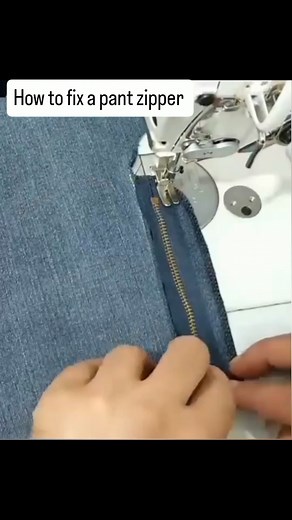 How to fix a zipper to jean pants #diy #tips #sewing | JChoiceStitches
