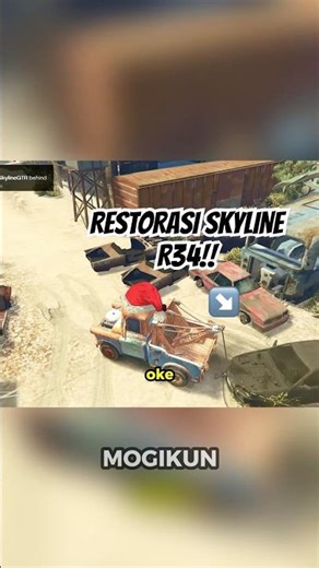 SAATNYA RESTORASI SKYLINE R34 - TAPII KOK -GTAV #gta #shrots
