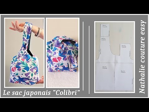 The Japanese "Colibri" bag and its free PDF pattern / Nathalie easy sewing