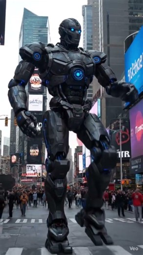 POV: You’re in Times Square and a robot titan walks by.