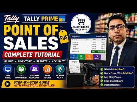 Point of Sales (POS) in Tally Prime | Complete POS Tutorial with Practical Examples 2026