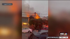 2-alarm fire in San Francisco burns multiple homes, injures 1