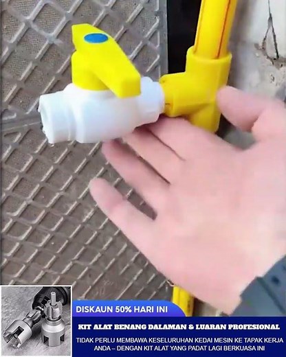 💧 Baiki Paip Air Sendiri! Kepala Benang Paip Plastik TITAN – Mudah, Cepat & Tahan Lama