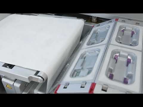 Shawpak Thermoforming Packaging Machine #32 20 rigid diecut packs with multi facet tooling