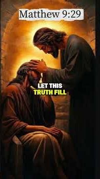 Matthew 9:29 #blind #heal #faith #jesuschrist #miracles #youtubevideo