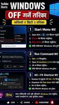 Windows कसरी बन्द गर्ने।How to close a Window।