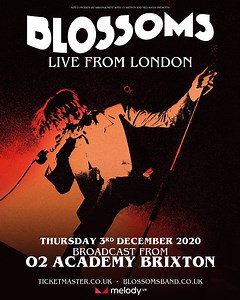 We’re delighted to announce that we'll be playing a very special 360° interactive MelodyVR show live & direct from London O2 Academy Brixton on Thursday 3rd December! We can't wait to perform for you all at home. Tickets for the live stream are on sale now from the following link 👉 https://shops.ticketmasterpartners.com/blossoms-melody-vr | Blossoms