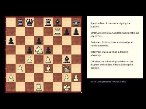 Deep Calculation Chess Puzzles #113