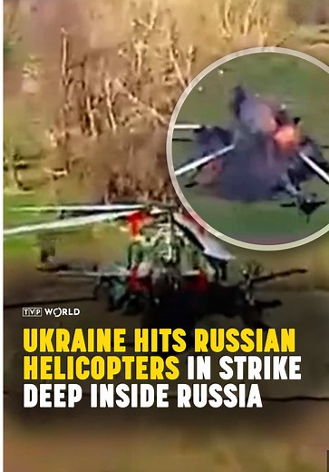 Ukrainian Drones Strike Russian Mi-17 and Mi-28 Helicopters