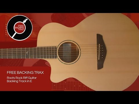 Roots Rock Riff Guitar Backing Track in E