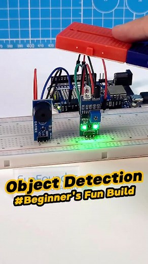 SunFounder Maker Education on Instagram: "Obstacle Detected! Arduino Buzzer Alarm in Action 🔊#Arduino #DIYProjects #ObstacleSensor #IRSensor #BuzzerAlarm #ArduinoBeginner #STEMEducation #ElectronicsFun #MakersGonnaMake #TechTutorial"