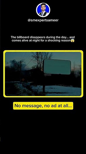 This Billboard Only Works at Night 😲 | McDonald’s Smart Marketing #shorts #marketing #trending