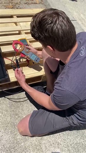 test of solar panel #photovoltaic #solarpower #solar