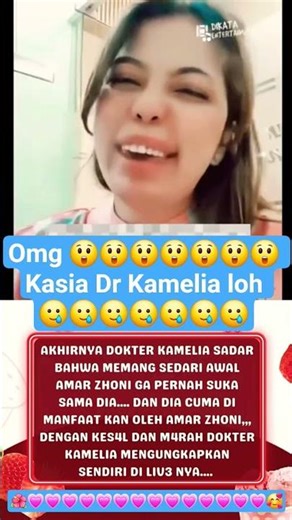 Finally, Dr. Kamelia realized that Amar Zoni didn't love her and was only using her.