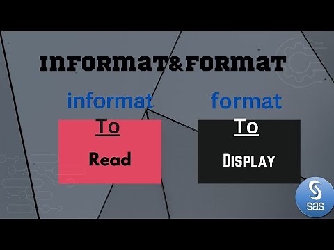 informat and format||informat||format||basic sas||sas