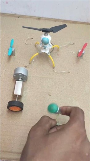 free high RPM Drone motor power testing with use powerful Drone motor with tyre_Dc Motor