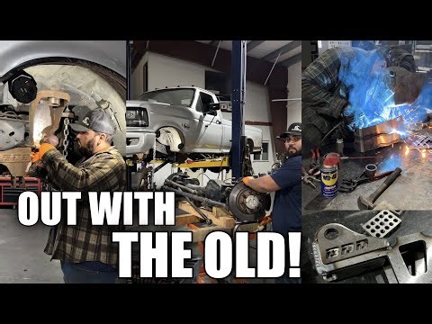 Removing Our ORIGINAL 05+ Axle Swap Kit to Install the NEW 4-Link Kit | OBS Ford Upgrade