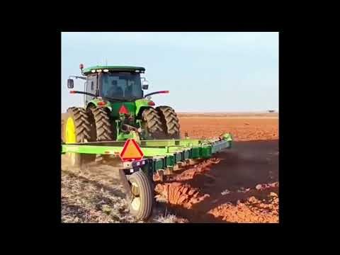 John Deere Tractor Plowing in the Field | Powerful Farming Machines in Action #usatractor #plowing