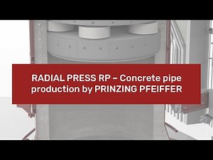 Concrete pipe production with Radial Press RP by PRINZING PFEIFFER