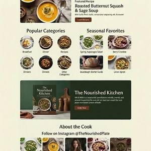 Custom Wordpress Food Blog Theme , Theme for Recipe Bloggers Wellness Blog Website - Etsy Australia