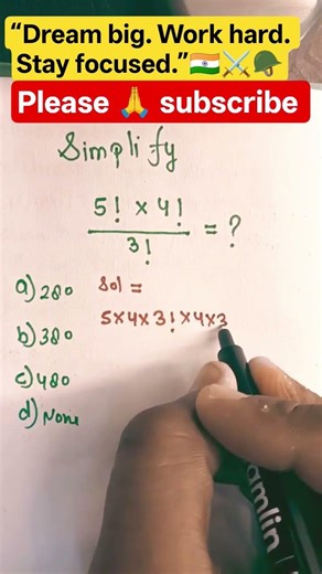 Factorial method #ssc #maths #sscresoning #mathtricks #fast #trigonometry #shorts