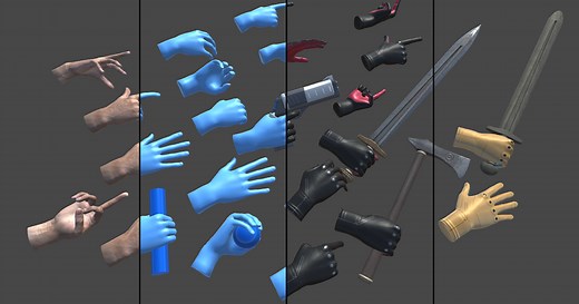 Realistic Hands - animated for VR | 3D Characters | Unity Asset Store