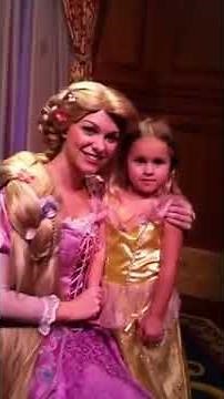 Elizabeth gets long hug from Cinderella, Age (4) Jan, 2015