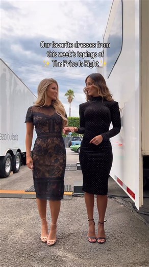 Amber Lancaster on Instagram: "✨ There’s so much we love about working on @therealpriceisright … but getting to play dress up in the most gorgeous outfits definitely makes the list. 💃💕 what are your faves?! Shoutout to our talented wardrobe designer @kdestyle @madeupyuri"