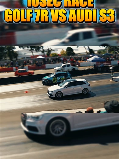 VW Golf R vs Audi S3 - find out which is the fastest | Head-to-Head #dragrace #automotive #audia3