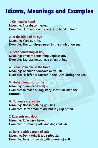 38K views · 304 reactions | Most Helpful English Idioms with Meanings and Examples #learnenglish #idioms #vocabulary | Daily English Dose | Facebook