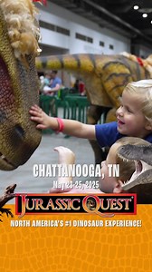 Make memories that are larger-than-life at Jurassic Quest in Chattanooga, TN from May 23 - 25 at Chattanooga Convention Center. 秊 Meet baby dinos  Dig for fossils 練 Experience one-of-a-kind dinosaur rides  Craft & play!  Act fast–grab your tickets before they go extinct! https://jqtix.com/chattanooga_tn *Attractions & Exhibits vary by show* | Jurassic Quest | Facebook