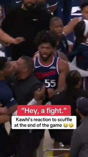 Kawhi’s COLD Reaction to End-Game Scuffle 😭