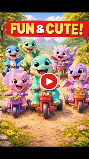 Dinosaurs for kids | Cute dinosaurs#cartoon #kidssong