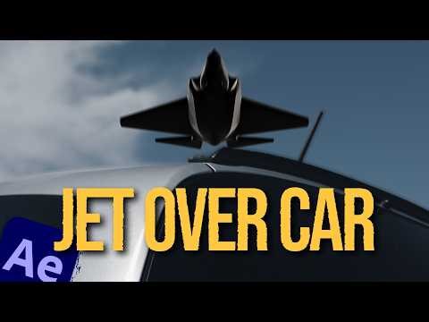 Jet Fly Over Car Effect in After Effects