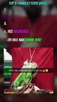 top 5 funniest food video the last one will gurantee make you laugh!! #shorts