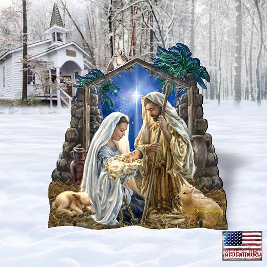 Outdoor Nativity Glory to God - Jesus Christ Scene - Wooden Christmas Decor Designed by Dona Gelsinger, Handcrafted in the USA 8461010F-1722 - Etsy