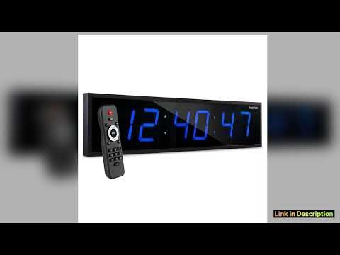 Ivation Large Digital Clock 36 Led Wall Clock with Stopwatch Alarms Timer Temp Remote Latest Releas