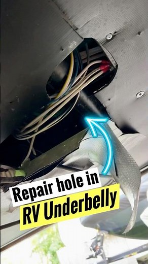 Repair RV Underbelly Falling Down